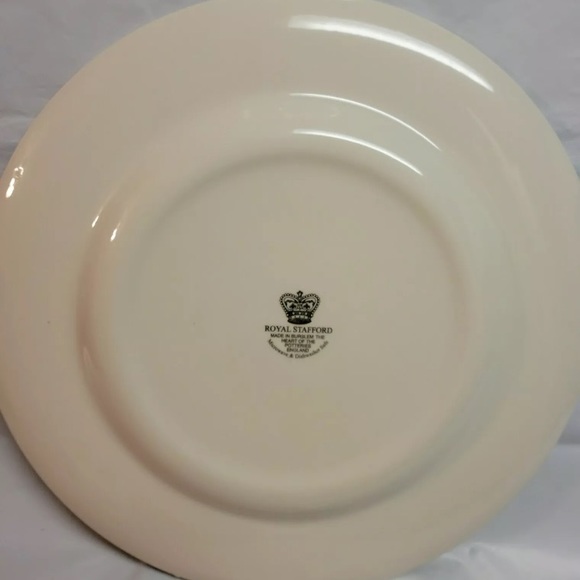 4 Royal Stafford Salad Plates King Crown Skull 8.5 - Picture 4 of 7